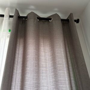 Elegant Gray Curtain Panel